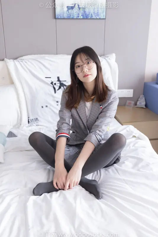 [BoBoSocks袜啵啵]NO.210 小甜豆-皮鞋、厚灰丝、ol装 5